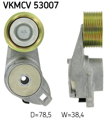 SKF VKMCV 53007 Rullo tenditore, Cinghia Poly-V-Rullo tenditore, Cinghia Poly-V-Ricambi Euro